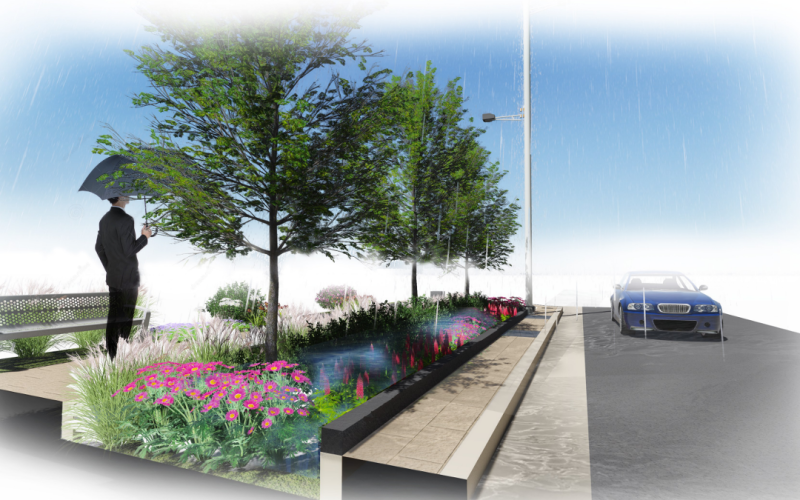 Tysons East Redevelopment - Tysons, VA, <i>Bioretention</i>